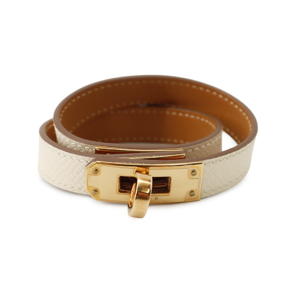 HERMES Leather Charm Bracelet